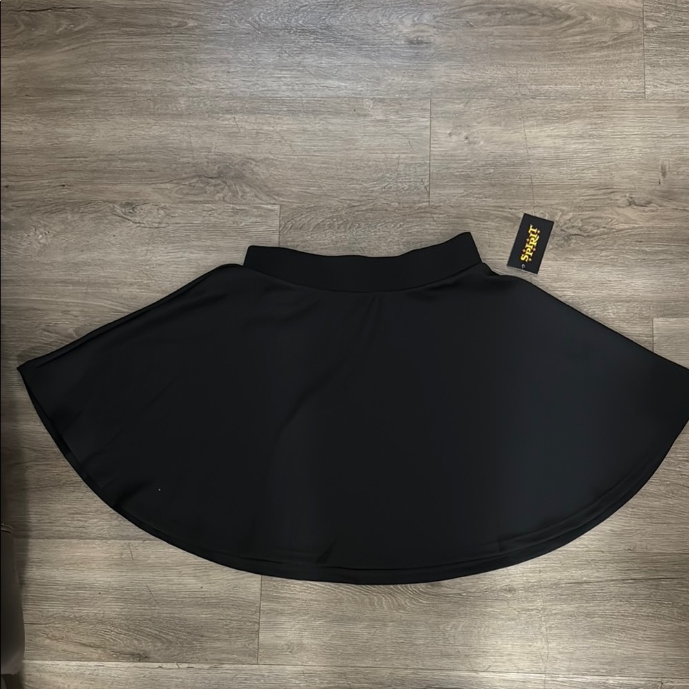Spirit Black Skater Mini Skirt for Cocktail